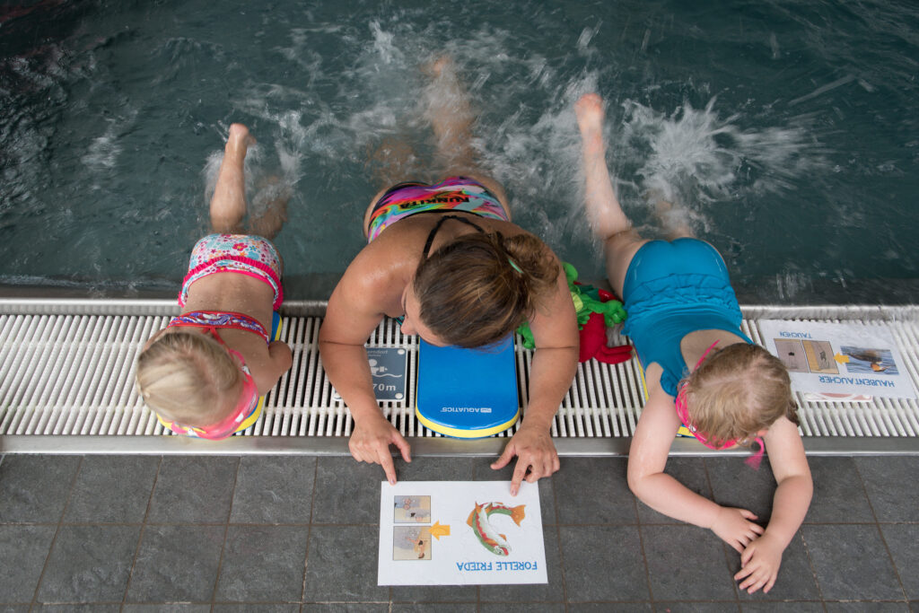 Erlernen einer Schwimmtechnik